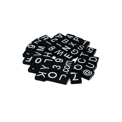 Domestic small particle building block accessories, number plates, numbers, symbols, letters, 1x1 smooth plate printing parts
