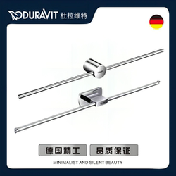 DURAVIT Copper Bathroom Towel Rack Punch-Free Normcore Bathroom Storage Hotel Accessible Luxury Single Rod Towel Bar
