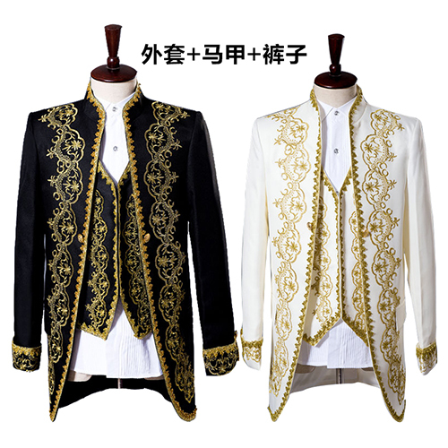 Men's Court Dress European Drama Performance Costume Prince Stage Retro Performance European Court Costume