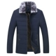 Mùa đông mới trung niên quần áo cotton nam cộng với áo nhung dày phần áo khoác cotton trung niên cotton áo khoác mùa đông
