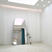 Mirror full body dressing mirror beauty thin white display high special Net red womens fitting mirror clothing store floor mirror