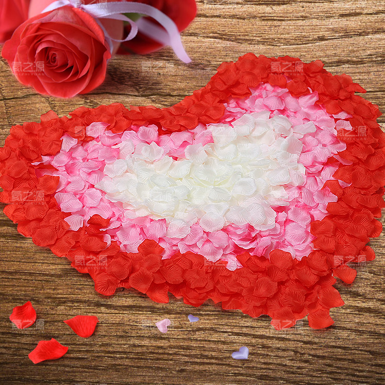 Birthday Decoration Emulation Rose Petal Fake Petal Marriage Bed Sprinkled Wedding house Placement of wedding wedding Supplies