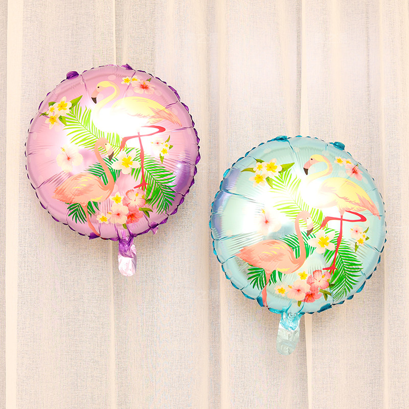 18 inch flamingos aluminum foil balloon birthday party decoration hotel wedding decoration arranged aluminum film balloon