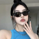 Солнцезащитные очки, коллекция 2023, кошачий глаз, простой и элегантный дизайн, премиум класс, яркий броский стиль, европейский стиль