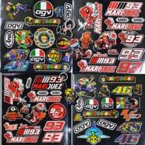Motorcycle Sticker Decal 46 Rossi Sticker AGV Shark Marquis 93 Red Ant Helmet Sticker Reflex