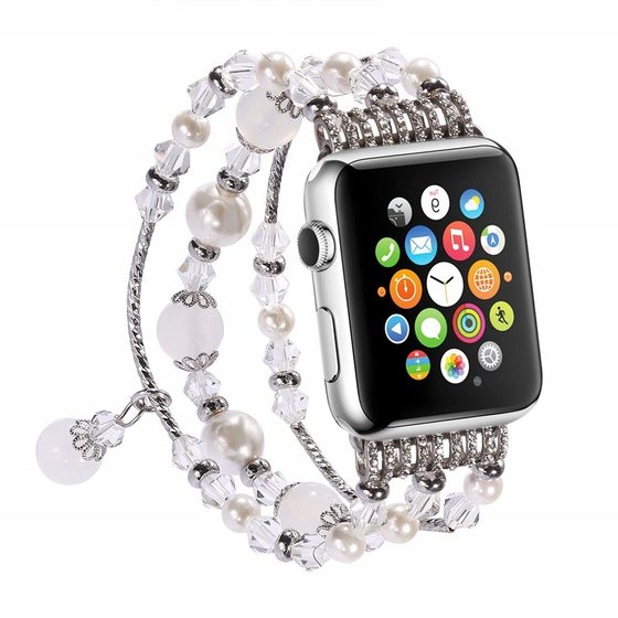 5세대 Apple applewatch6 쥬얼리 손목밴드 iwatch2/3/4세대에 적합한 여성용 패셔너블 마노 시계 스트랩