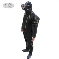 Full dry diving suit sewer sewage tank one-piece anti-odor work clothes fully sealed waterproof under rescue water jacket