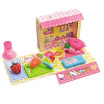 Childrens simulation house kitchen toy set girl cooking tableware kitchen utensils Hello Kitty cooking cooking tools