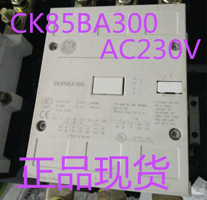 Original GE American universal contactor CK85BA300 AC230V AC contactor in stock