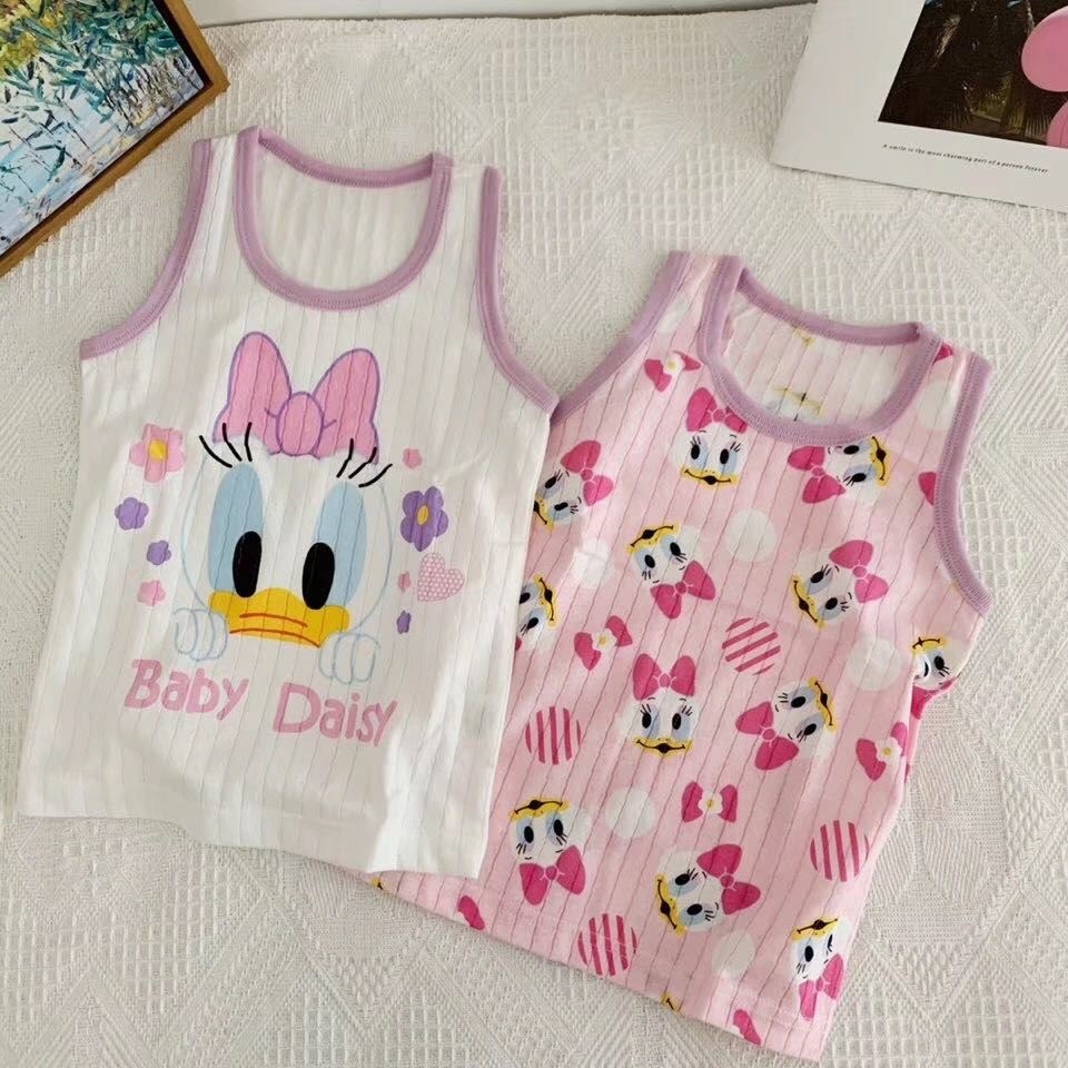 New Children's Summer DSN Children Cartoon Pattern Printing Vest Two Pieces of Small Cotton Suction Boys and Girls