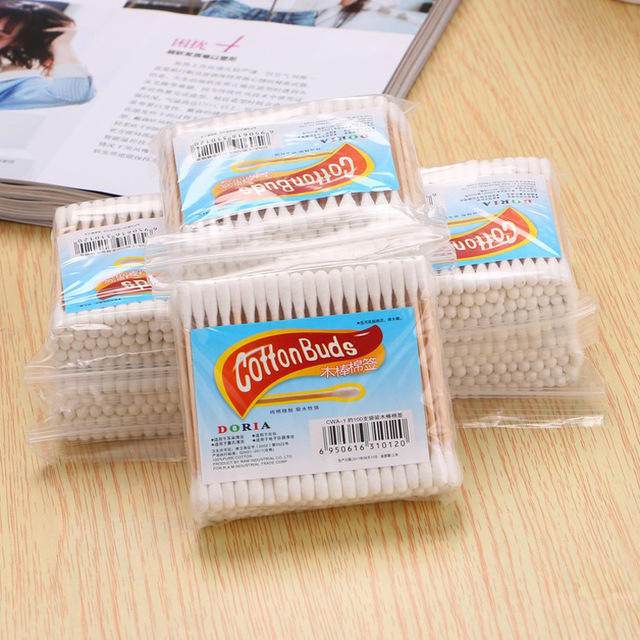 High quality double head cotton stick 100 support sanitary cotton double head stick cotton stick absorbent cotton stick ear canal cleaning cotton stick