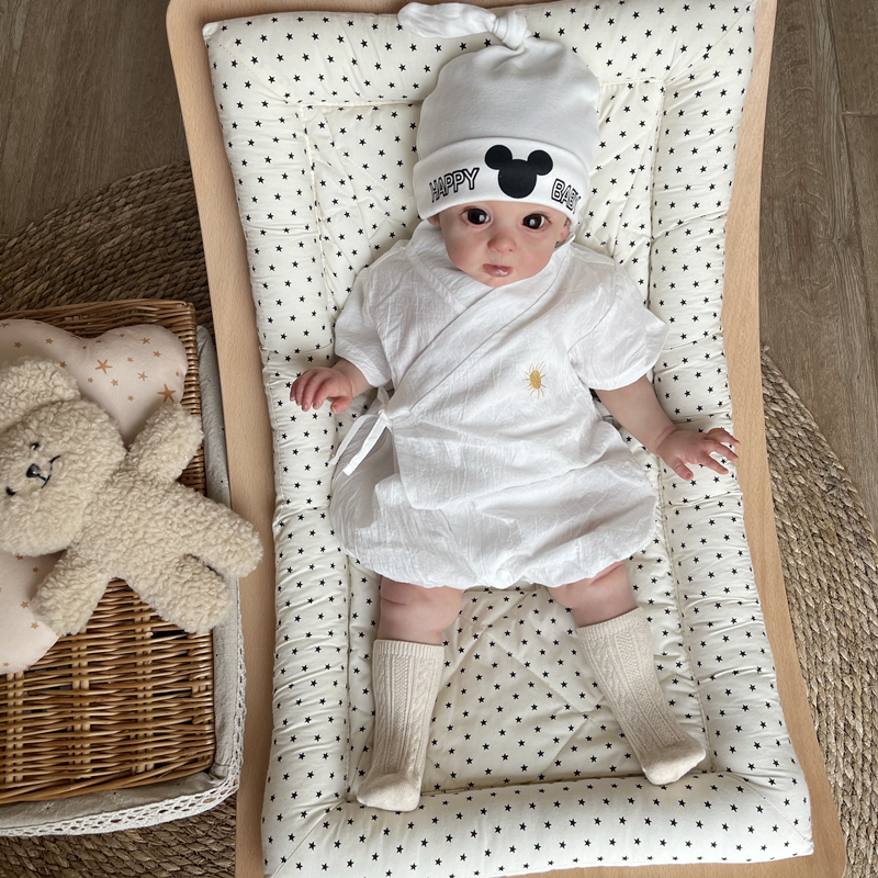 ins newborn summer air conditioning clothes baby cotton breathable jumpsuit baby thin short-sleeved bag fart clothes