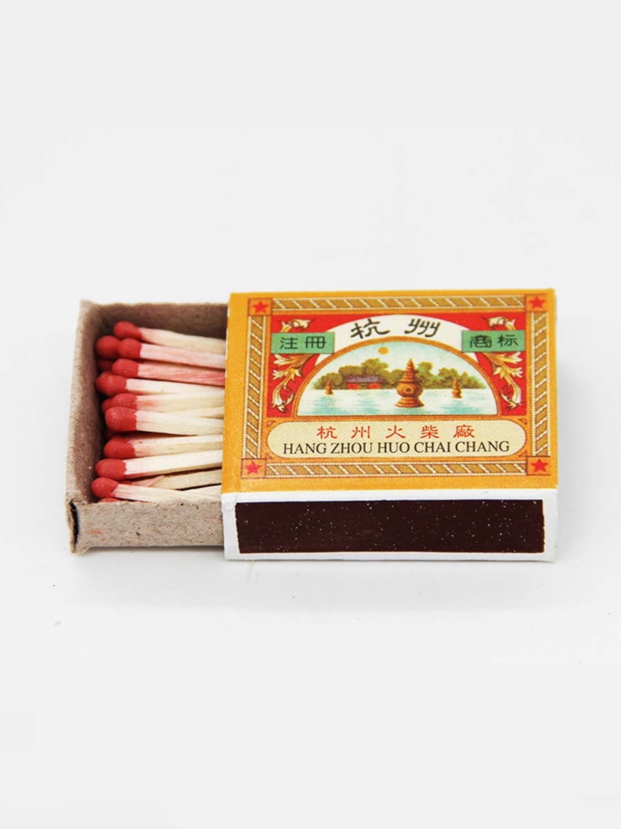 50 boxes of Hangzhou matches Ordinary safety fire materials Small matches Creative retro old-fashioned personality art foreign fire