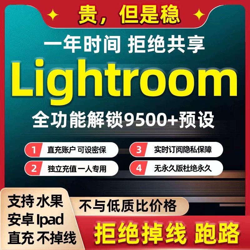 Lightroom Mobile Version Membership Presets Lr Software Android iPad Apple Unlock Membership Masks Full Features