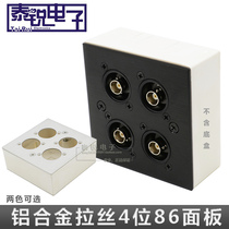 Type d BNC Module 4-position docking SDI Video 86 Panel aluminium alloy Q9 Gilded Information Box Hotel Wall Socket
