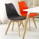 backrest ພາດສະຕິກຄົວເຮືອນ Nordic Eames ເກົ້າອີ້ fabric ໄມ້ແຂງເກົ້າອີ້ dining ໂຮງແຮມກາເຟຕາຕະລາງການເຈລະຈາແລະເກົ້າອີ້