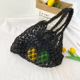 Брендовая соломенная пляжная летняя сумка