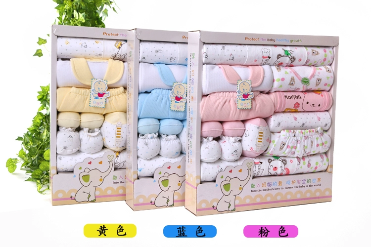 Bộ quần áo cotton cho bé bộ quà tặng cho bé sơ sinh - Bộ quà tặng em bé