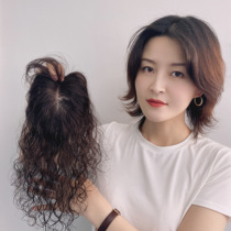 8x12 hand-tied simulation scalp real hair curly hair replacement film