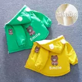 Детская осенняя куртка для мальчиков, осенний хлопковый плащ, подходит для весны и осени, 4 лет, в западном стиле