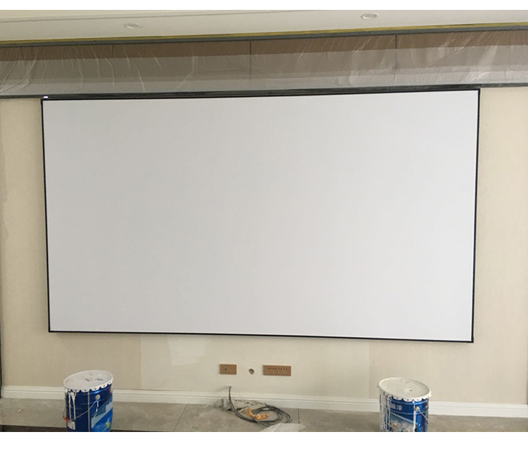 Màn hình chiếu viền cực hẹp 100/120 treo tường khung ảnh 3D HD màn hình máy chiếu tại nhà - Phụ kiện máy chiếu điều khiển máy chiếu epson