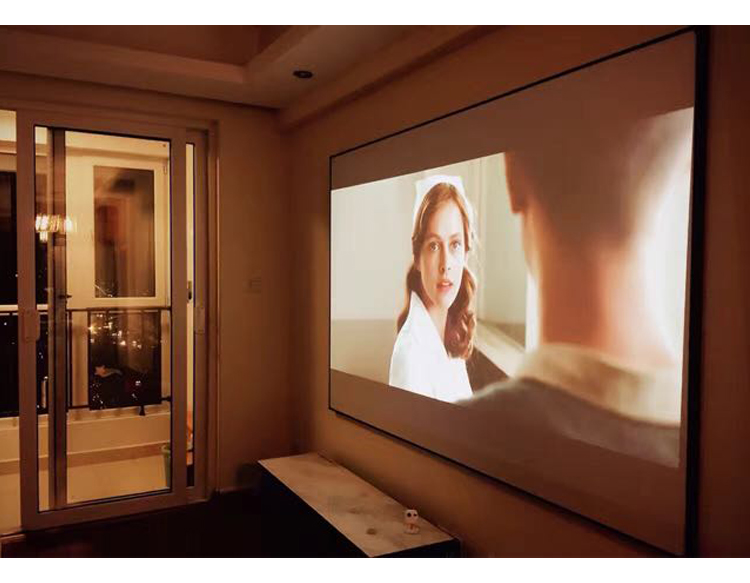 Màn hình chiếu viền cực hẹp 100/120 treo tường khung ảnh 3D HD màn hình máy chiếu tại nhà - Phụ kiện máy chiếu điều khiển máy chiếu epson