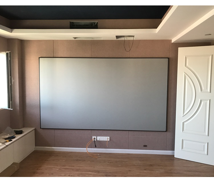 Màn hình chiếu viền cực hẹp 100/120 treo tường khung ảnh 3D HD màn hình máy chiếu tại nhà - Phụ kiện máy chiếu điều khiển máy chiếu epson