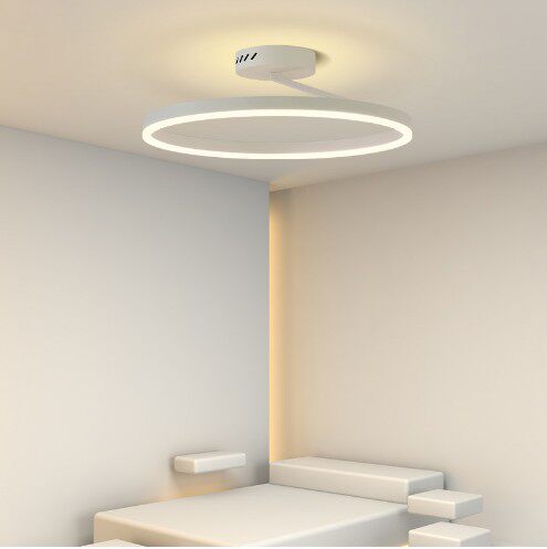Bedroom light LED suction ceiling lamp modern minimalist atmosphere creative aisle balcony light round pole minimalist book room living-room light