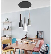 National Nordic chandelier restaurant modern simple Japanese style three-head personality creative restaurant dining room chandelier