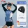 Li Ning Áo tắm dài tay xẻ tà cho nữ, hai mảnh xẻ mùa hè, giảm béo, che bụng, bài tập chống nắng sinh viên bảo thủ áo bơi dài tay nữ đồ bơi nữ 1 mảnh váy