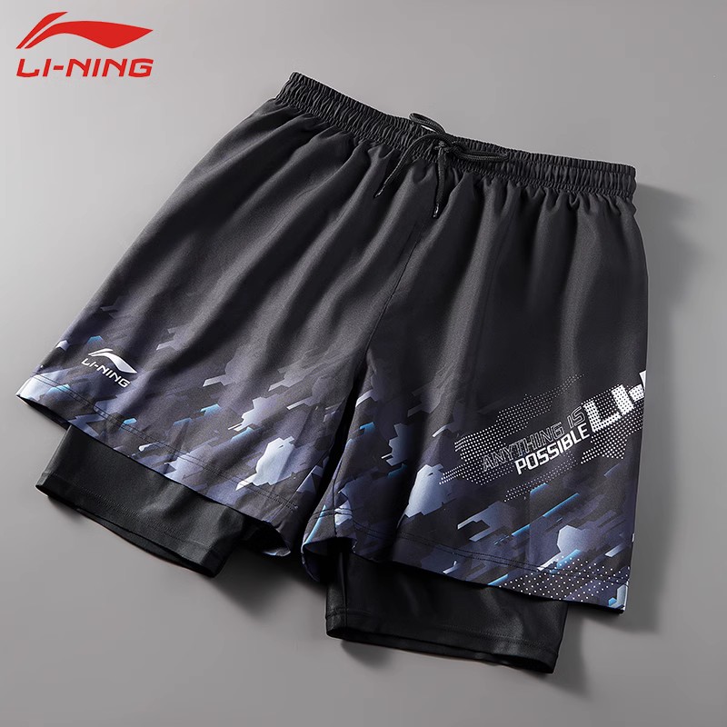 Li Ning beach pants downpable swimming pants men's 2023 new swimming trunks anti-embarrassment 50% speed dry bathing suit boys-Taobao