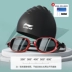 Kính bơi cận thị Li Ning chống thấm nước và chống sương mù phong cách độ nét cao dành cho nam và nữ kính bơi dành cho người lớn chuyên nghiệp khung lớn và thiết bị mũ bơi kính bơi speedo bán kính bơi 