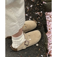 Женская обувь An'an, пробковая обувь из натуральной кожи, обувь Birkenstock, женская верхняя одежда, тапочки из воловьей кожи, женские полутапочки 2025 года, новинка Birkenstock Baotou