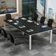 회의용 테이블 긴 테이블 간단한 현대 직사각형 작업대 훈련 테이블 긴 테이블 사무용 가구 직원 책상
