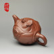 Classic and exquisite purple clay teapot fish Hualong clear cement fully handmade teapot Yixing purple clay teapot genuine