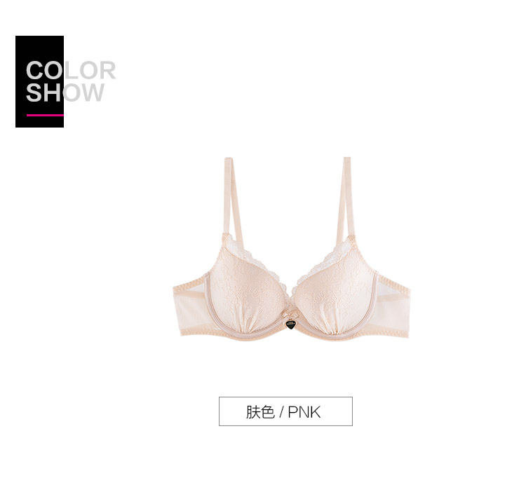 Fendi Shih Đồ lót của phụ nữ Ngực nhỏ 3/4 Cup dày Ren ngọt ngào Tập hợp áo ngực FBW0030 áo ngực không gọng