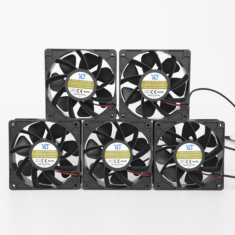 12CM main chassis dedicated high-speed explosive fan 5000 rpm multi-graphics card main chassis rack cooling fan