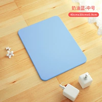 Кремовый синий [средний] 400*300*9 мм [Отправить чистящую таблетку]