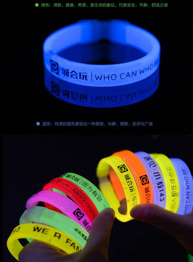 Light stick concert tùy chỉnh ngôi sao logo huỳnh quang vòng đeo tay trẻ em đạo cụ ánh sáng nên hỗ trợ thanh dạ quang - Vòng đeo tay Cuff vòng tay vàng nam