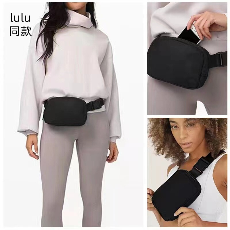 In-Stock Lulu Bag Waist Bag Nylon Waterproof Chest Bag Outdoor Sports Running Yoga Waist Bag Crossbody for Men and Women In-Stock Lulu Bag Waist Bag Nylon Waterproof Chest Bag Outdoor Sports Running Yoga Waist Bag Crossbody for Men and Women