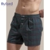 Byford / Baifu nam boxer ngắn quần cotton thoải mái kẻ sọc Aro quần mặc nhà nam-MW964 - Tam giác