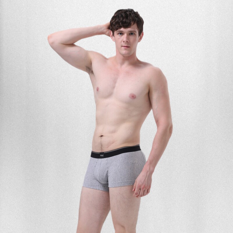 Byford Budrich men's flat corner pants cotton knit underpants striped four-corner pants Four Seasons -MW735 - Taobao