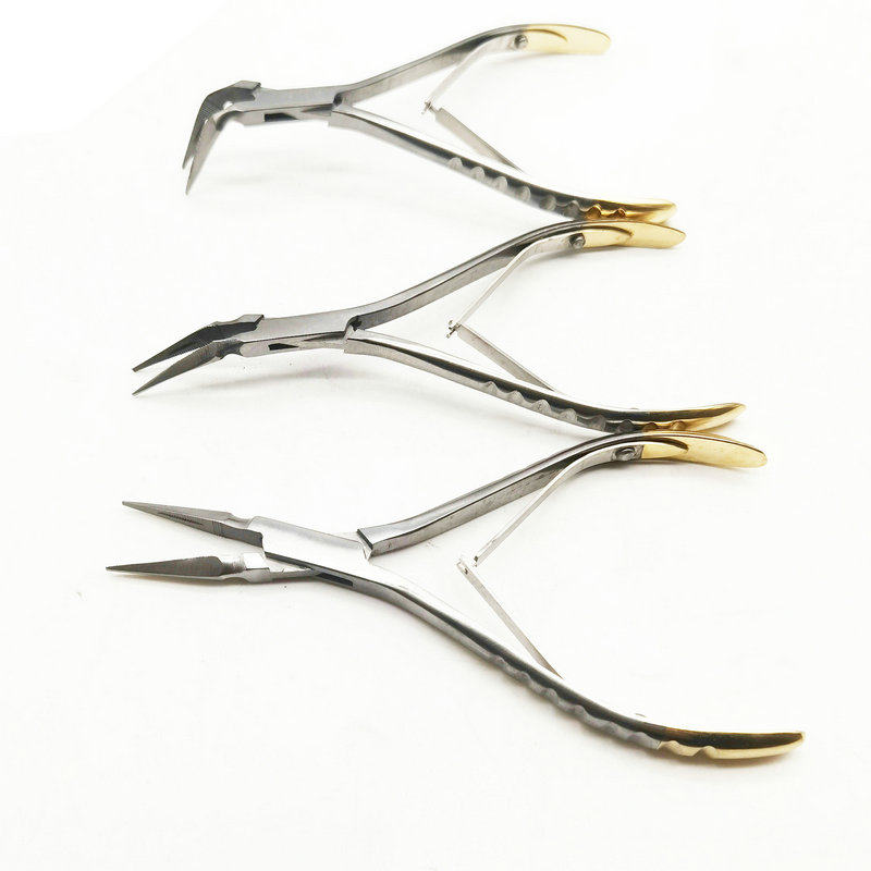 Dental tooth extraction artifact pulling residual root tweezers Niezi residual root extractor residual root extraction artifact needle holder spring tweezers