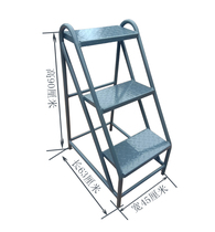  Two-or three-step stepping ladder Iron stair steps Industrial stepping iron climbing stool Cargo ladder Industrial iron sturdy ladder