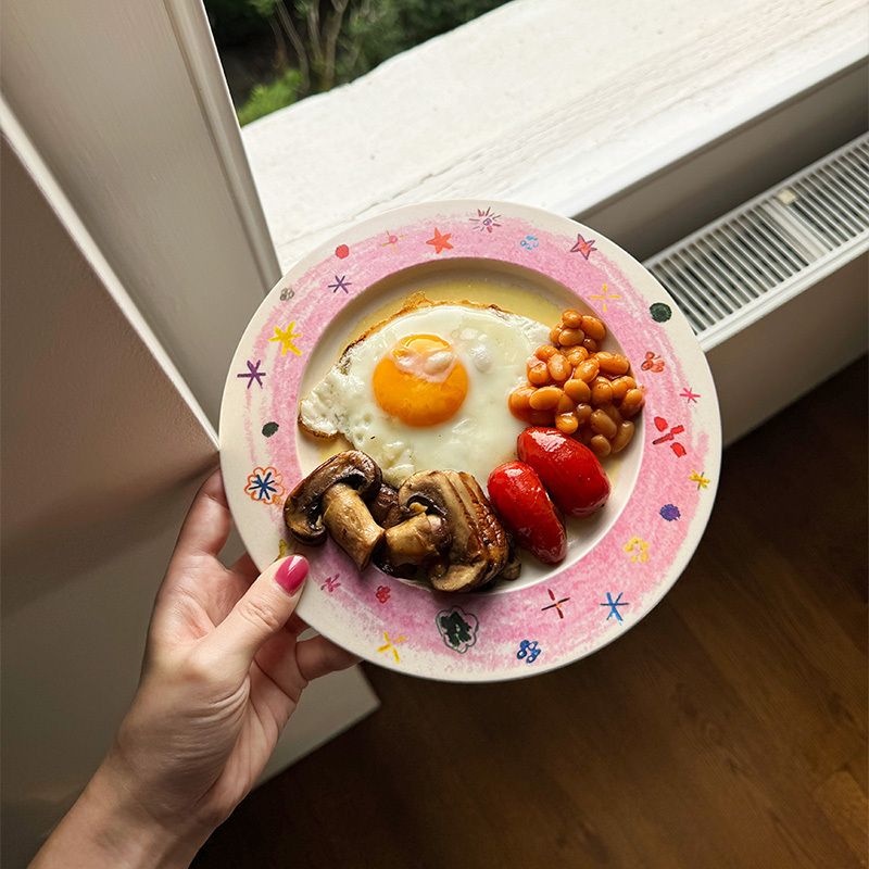 Softserve Soft Supply X Xin'An "Crayon Star" Bamboo Fiber Cake High-End Children's Dinner Plate Softserve Soft Supply X Xin'An "Crayon Star" Bamboo Fiber Cake High-End Children's Dinner Plate