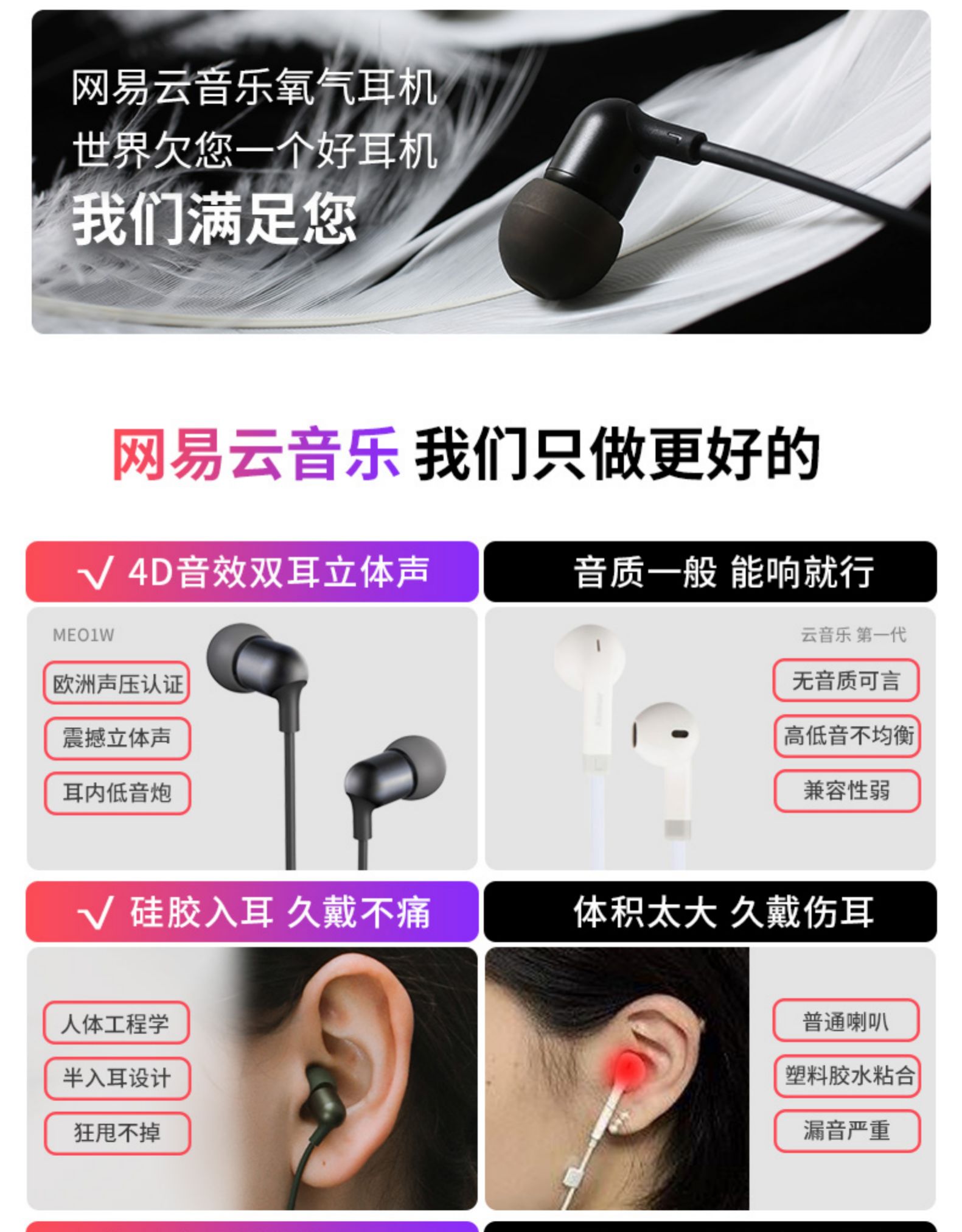 网易云音乐氧气耳机怎么样？真是使用评测：音质好，外观好看，带着舒服