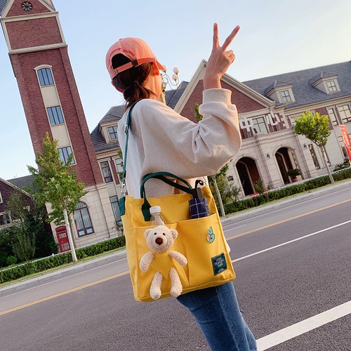 Сумка через плечо, брендовый вместительный и большой портативный универсальный шоппер на одно плечо, коллекция 2021, в корейском стиле