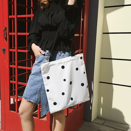 Милая свежая сумка на одно плечо, портативный шоппер, вместительный и большой школьный рюкзак