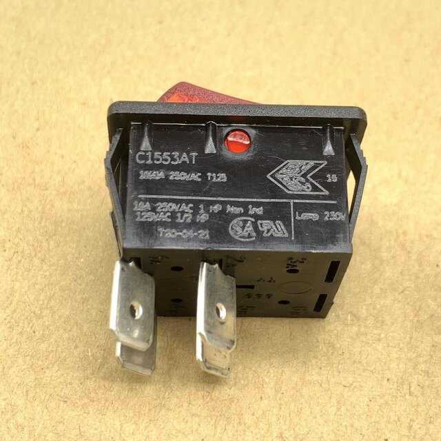 C1553AT ship type rocker switch imported red