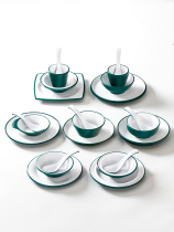 Five millimeter melamine tableware hotel restaurant hot pot special small bowl set four-piece commercial imitation porcelain dishes and cups set